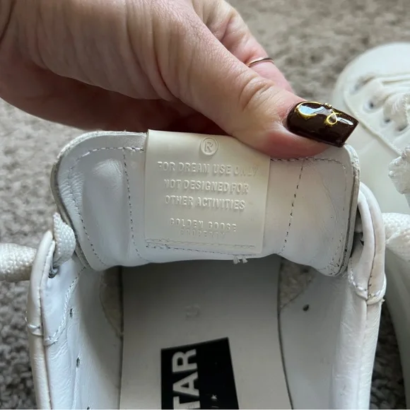 $610 Golden Goose bio-based Purestar white star and heel tab Sneaker sz 39/8/8.5 - Picture 8 of 10